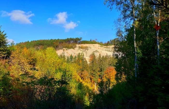 Der Morscheider Steinbruch im Herbst (Foto: Hannah Linn), veröffentlicht: 25.10.2020