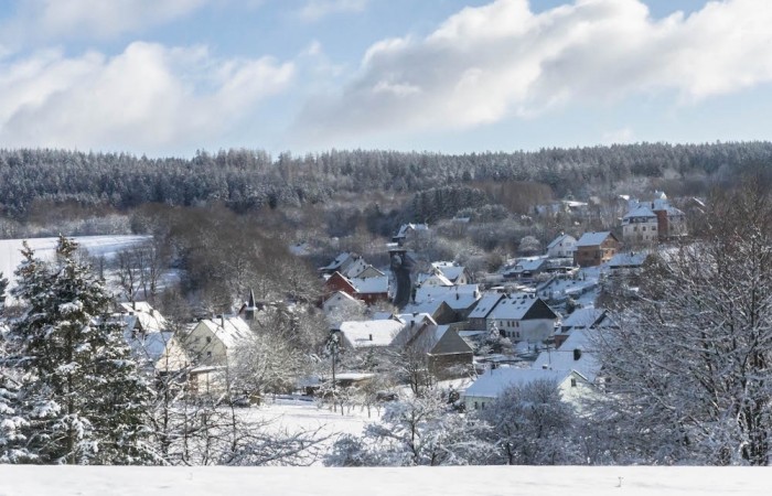 Blick auf Hoxel von der Wolzburger Straße