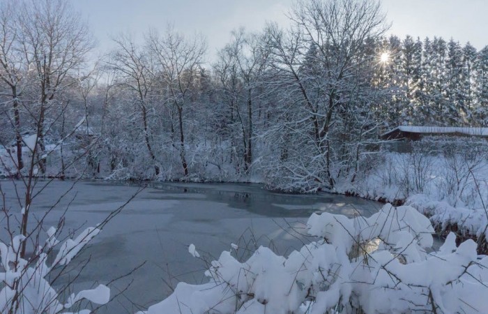 Winterzauber am Hoxeler Weiher