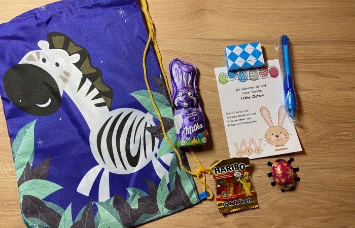 Für die fleißigen Rappelkinder gabs ein kleines Dankeschön vom Christlichen Verein für Soziales Balkan e.V.